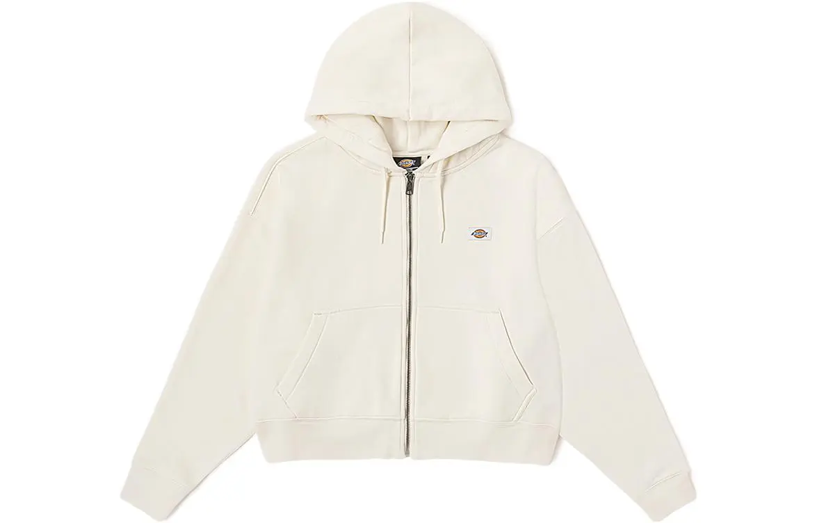 Dickies Sweatshirts Women's Beige Hooded Moderate Cardigan