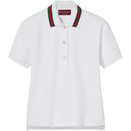 GUCCI Piqué Cotton Polo Shirt