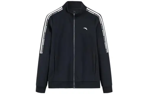 ANTA Variety Training Collection Jackets Women's Black Lapel Moderate Straight Fit