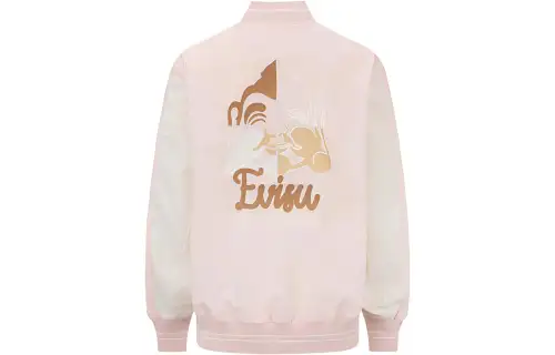EVISU Jackets Women's Pink Baseball Collar Moderate Other