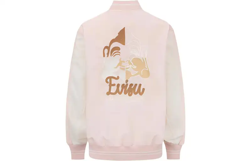 EVISU Jackets Women's Pink Baseball Collar Moderate Other