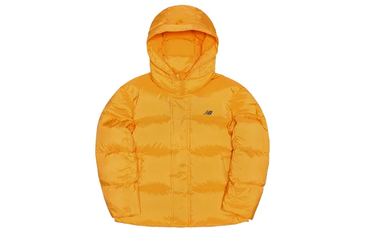 New Balance Down Jackets Women's Orange Hooded Moderate Other
