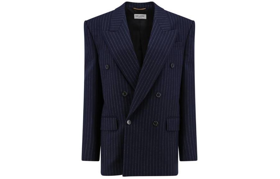 Женская куртка SAINT LAURENT Double-Breasted Jacket (черная)