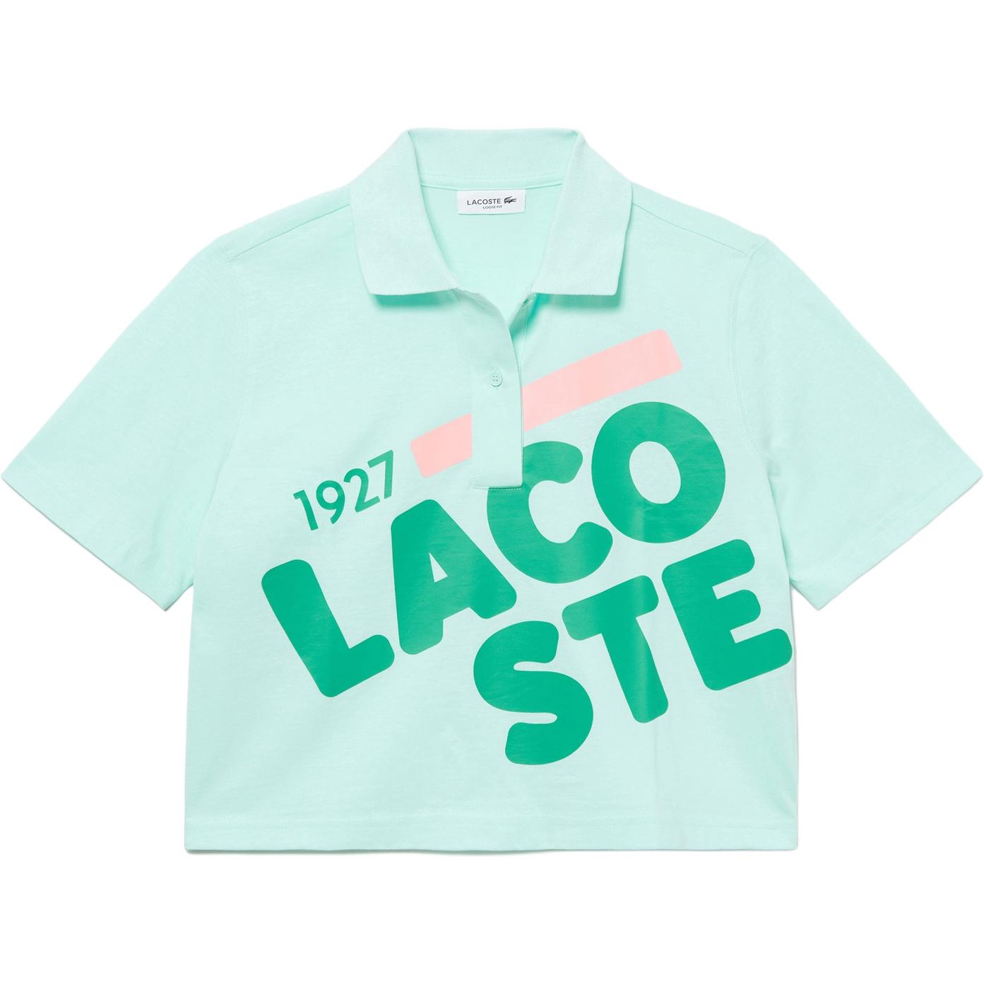 Женская футболка-поло LACOSTE LACOSTE PoloPolo (бирюзовая)