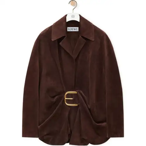 LOEWE Shirts Women's Brown Lapel Moderate Other