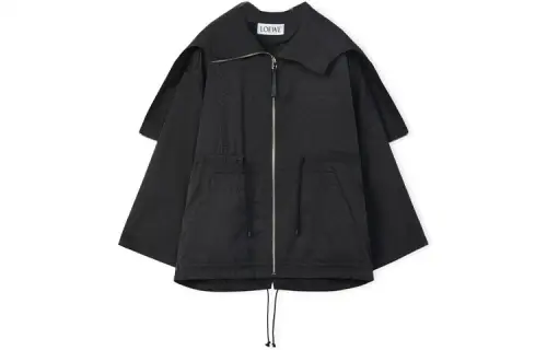 LOEWE Jackets Women's Black Hooded Moderate Other