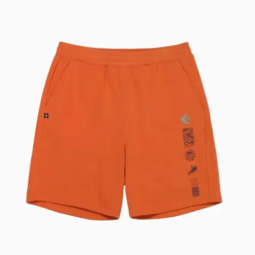 Converse SS25 Sports Shorts Men's Orange