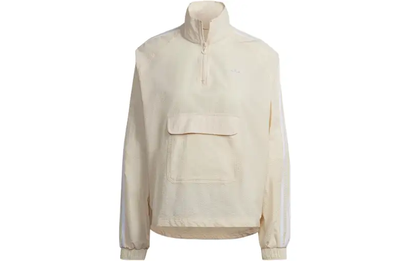 Adidas Originals Jackets Women's Ecru Stand Collar Moderate Other