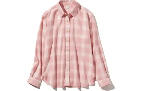UNIQLO Shirt Women's Peach Pink