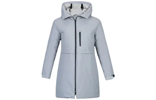 Under Armour Down Jackets Women's Gray Hooded Moderate Down Coat