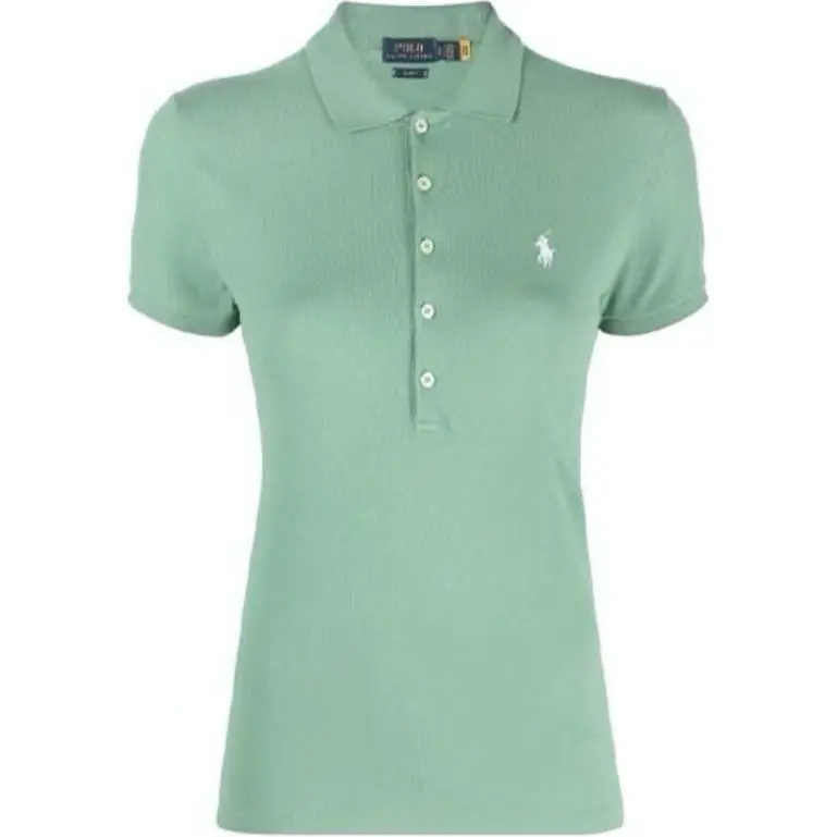 Polo Ralph Lauren SS24 Polo Shirt Slim Fit Women's Green