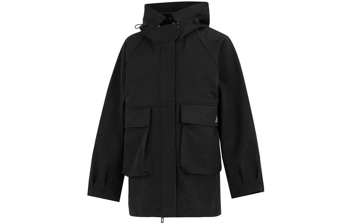 Adidas Jackets Women's Black Hooded Moderate Other