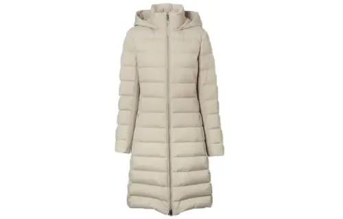 Burberry Binding Down Jacket Women's Beige Yellow