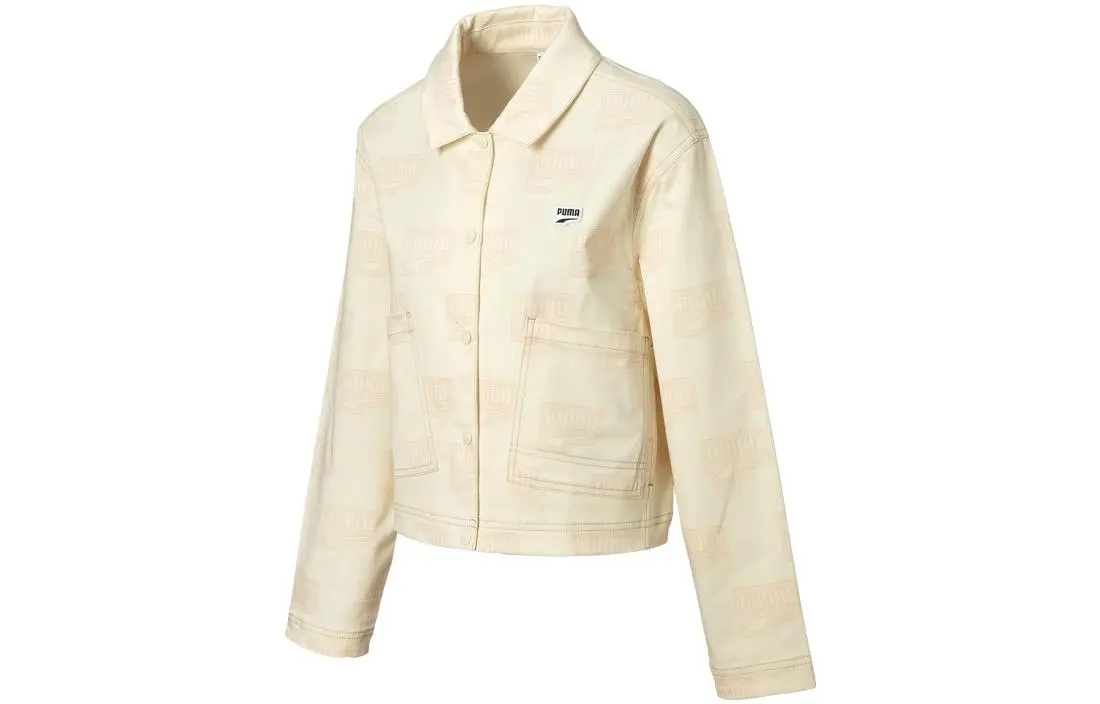 PUMA Downtown Jackets Women's White Lapel Moderate Other