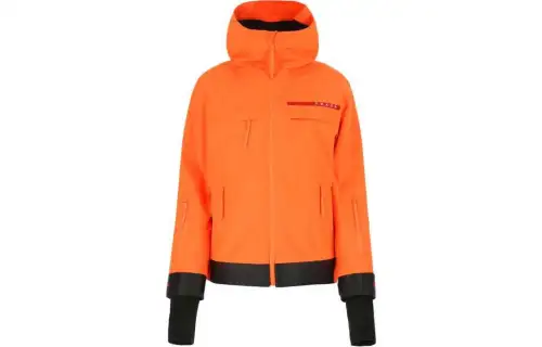 PRADA Jackets Women's Orange Hooded Moderate