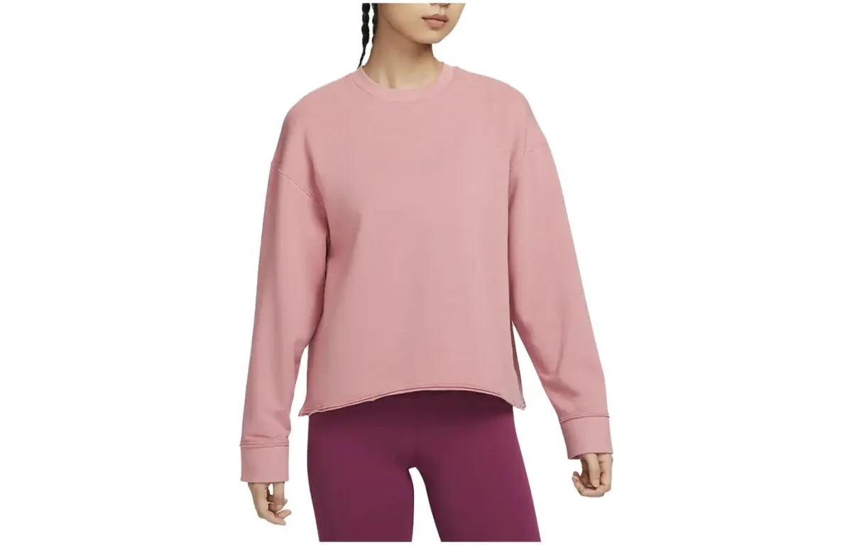 Nike Sweatshirts Women's Stardust Red Crew Neck Moderate Regular
