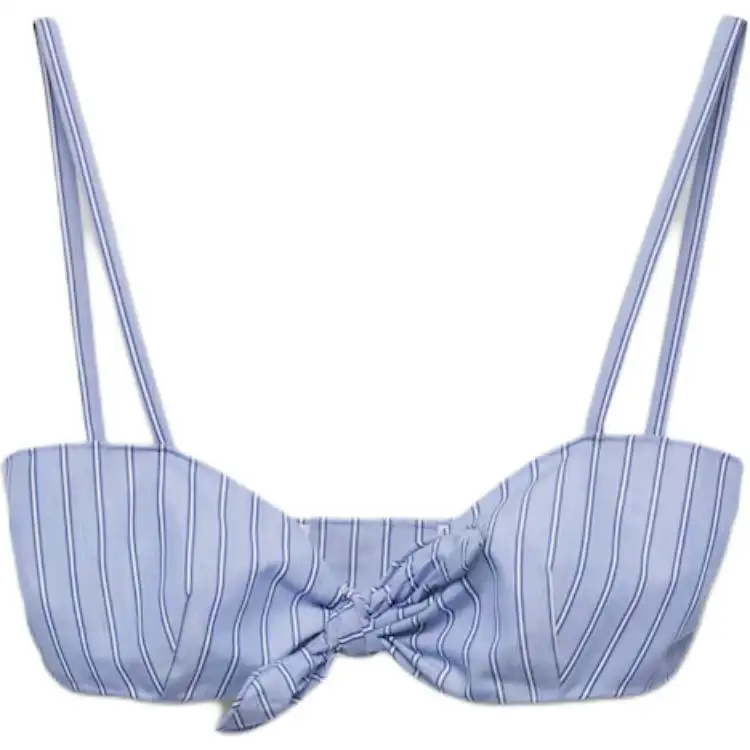 PRADA Striped Chambray Top
