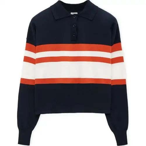 LOEWE FW24 Polo Shirt Women's Multicolor
