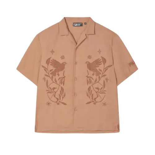FILA SS25 Shirt Men's Dark Night Orange