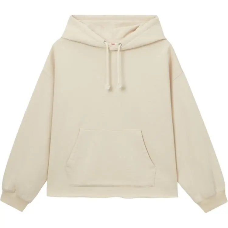 Levi's Sweatshirts Women's Ecru Hooded Moderate Regular