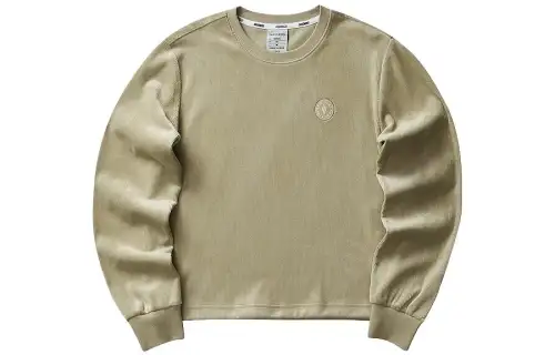 Skechers Sweatshirts Women's Beige Brown/01GA Crew Neck Moderate Regular