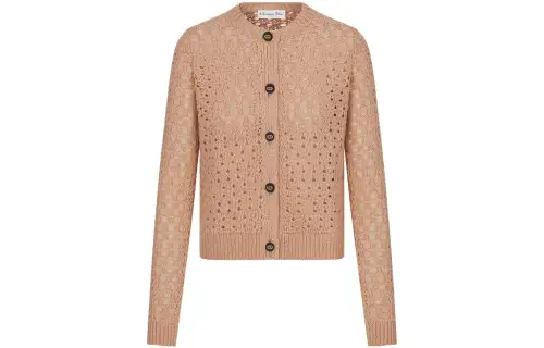 DIOR Knitwear Women's Crew Neck Moderate Cardigan