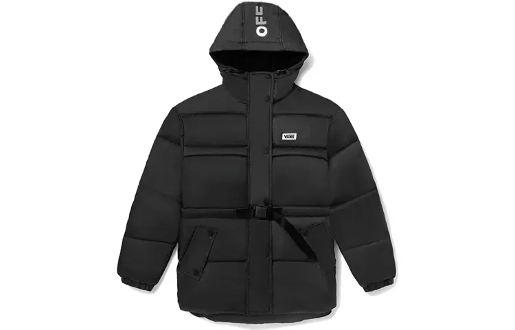 Vans Down Jackets Women's Black Hooded Moderate Other