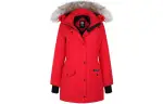 Canada Goose Women's Trillium Parka Heritage Jacket Classic Fit Red