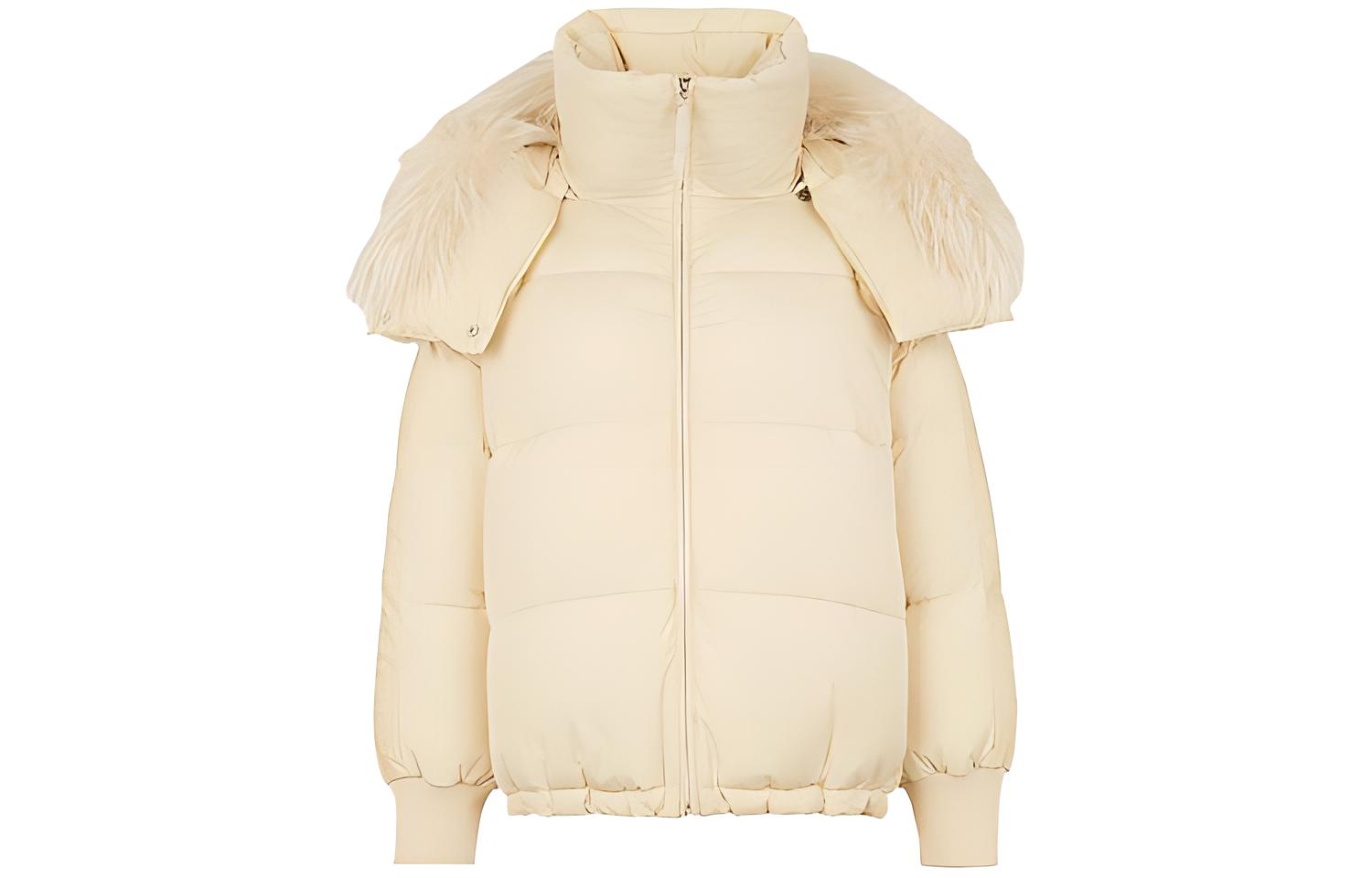 Женская куртка Fendi Puffer (кремовая)