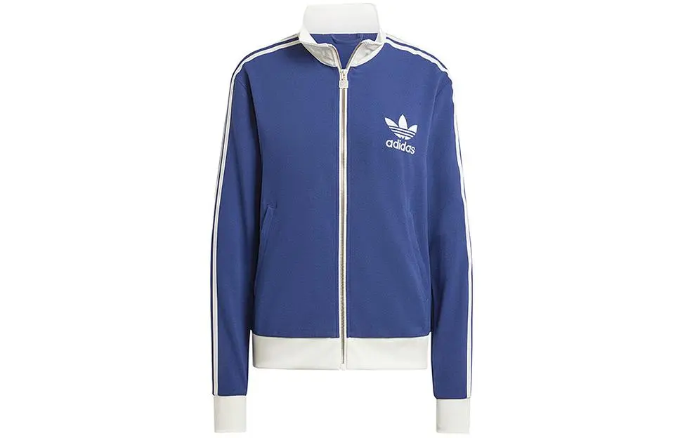 adidas originals Premium Crepe Track Top Dark Blue