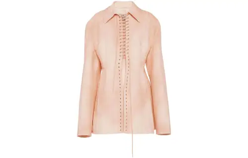 PRADA Jackets Women's Pink Lapel Moderate Other