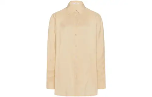 THE ROW Shirts Women's Beige Yellow Lapel Moderate Other