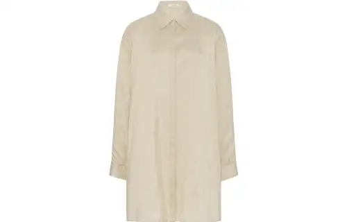 THE ROW Shirts Women's Rice Color Pointed Collar Moderate Other