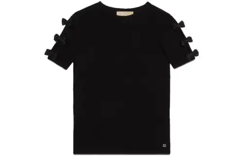 GUCCI Knitwear Women's Black Crew Neck Moderate Other