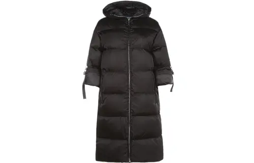 PRADA Down Jackets Women's Black Hooded Moderate Other
