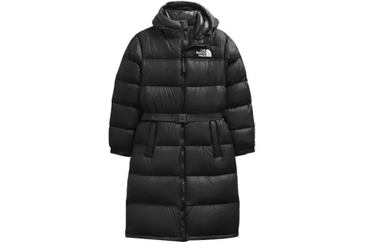 THE NORTH FACE Women'ss Nuptse Belted Long Parka Tnf Black