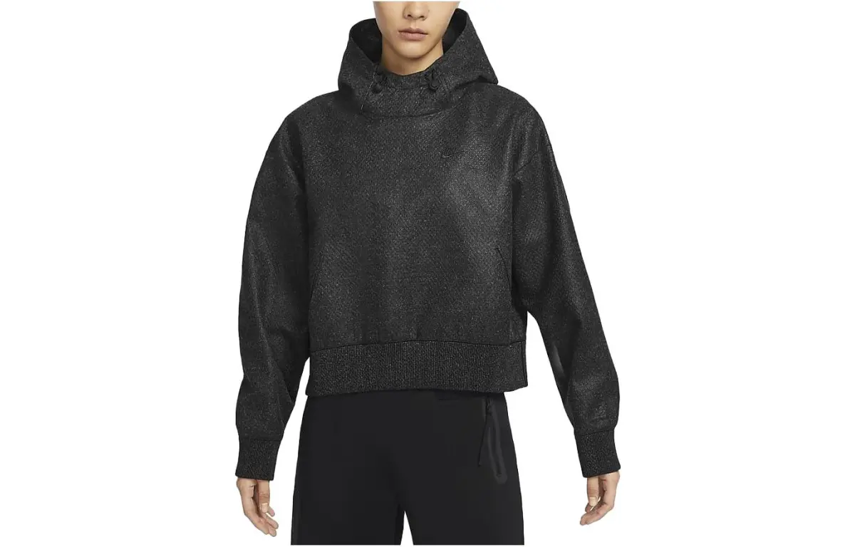 Nike Sweatshirts Women's Black Hooded Moderate Regular