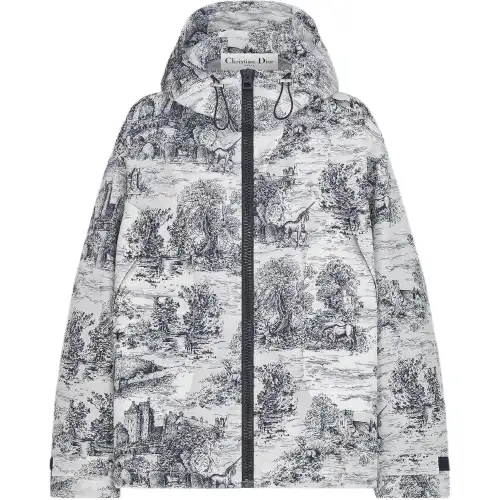 DIOR FW24 Jackets & Coats Women's Blue White Mixed Color