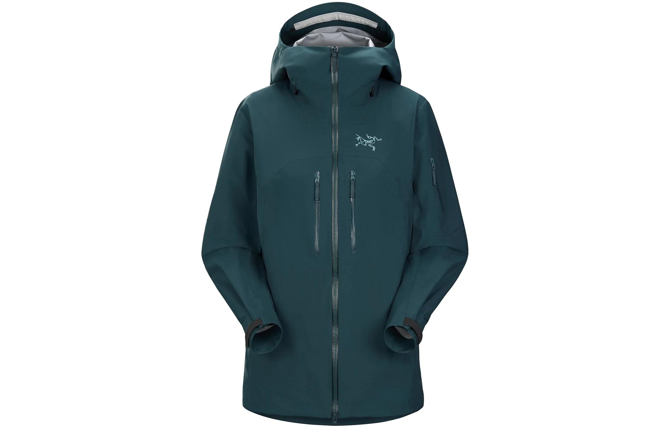 Arcteryx Arc'teryx RUSH Jacket GTX 3L Solid Color Logo Outdoor Commuting Lightweight Printed Windproof Waterproof Breathable Wear-Resistant Hooded RECCO Reflector Soft Shell Jacket Women's