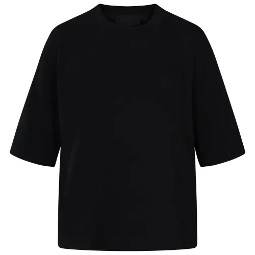 Adidas Originals Blue VersionESSENTIALS Drop Shoulder Sleeve T Shirt Women's Black