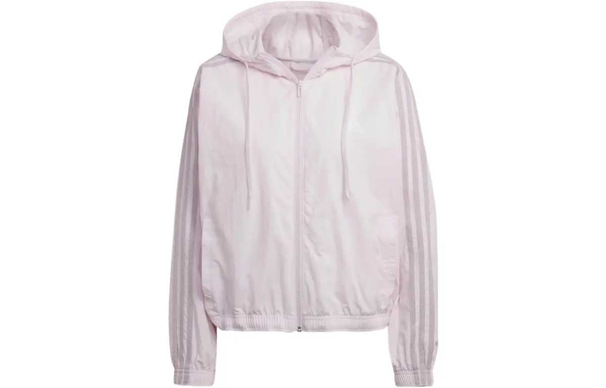 adidas ESSENTIALS REPEAT LOGO Women's Loose Fit Windbreaker Pink