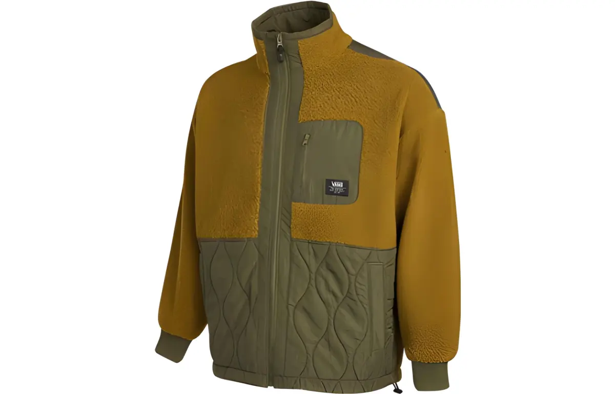 Vans Jackets Women's Brown Green Stand Collar Moderate Other