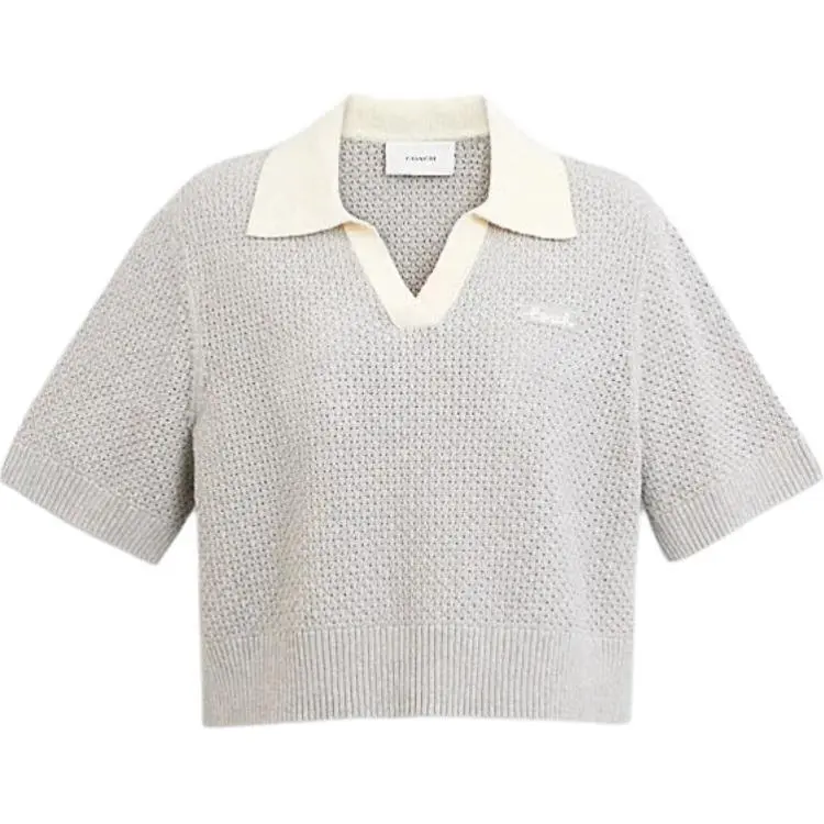 COACH SS24 Polo Shirt Women's Steam Color