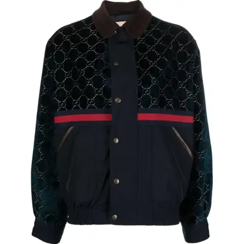GUCCI Jackets Women's Dark Blue Lapel Moderate Other