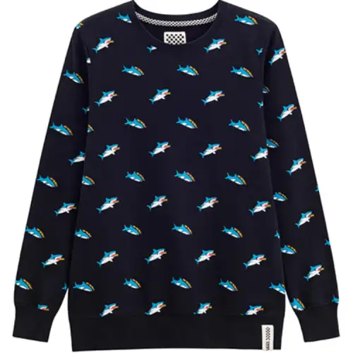 Vans Sweatshirts Women's Black Crew Neck Moderate