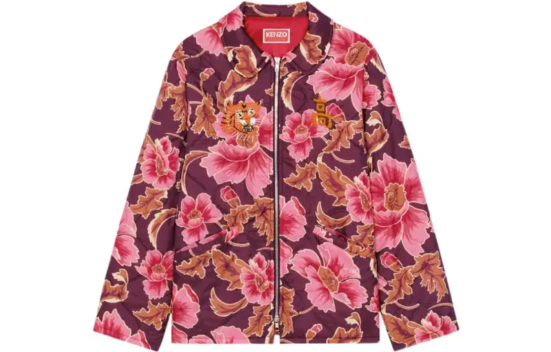 KENZO Jackets Women's Red Lapel Moderate Other
