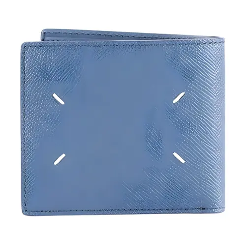 Maison Margiela Leather Wallet Men's Blue