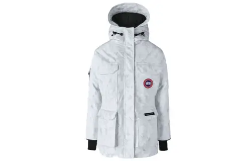 Canada Goose Expedition Collection Down Jacket Women's Glacier Melting Snow White