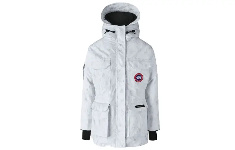 Canada Goose Expedition Collection Down Jacket Women's Glacier Melting Snow White