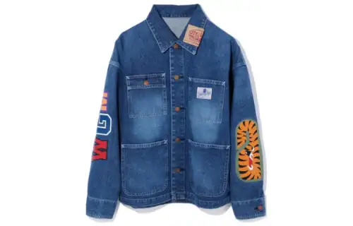 A BATHING APE Jackets Women's Dark Blue NYX Lapel Moderate Other